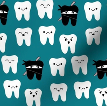 Load image into Gallery viewer, Dental Tooth, Ninja Scrunchie