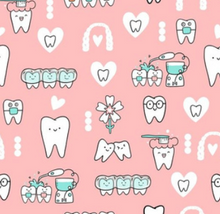 Load image into Gallery viewer, Cute Pink Tooth Scrunchie