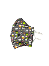 Load image into Gallery viewer, Gray Halloween Teeth Face Mask