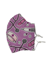Load image into Gallery viewer, Purple Nurse Face Mask