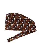 Load image into Gallery viewer, Thanksgiving Teeth Scrub Cap